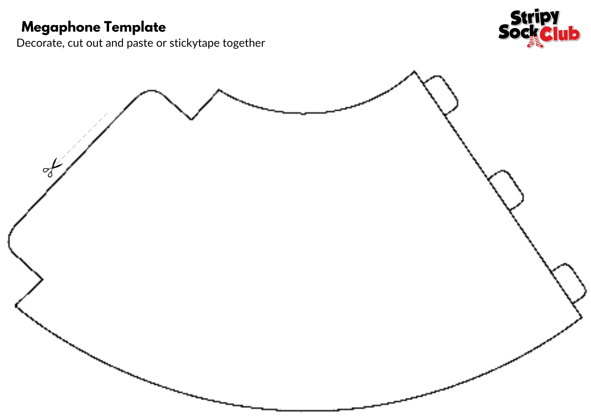 Free Printable Paper Megaphone Template